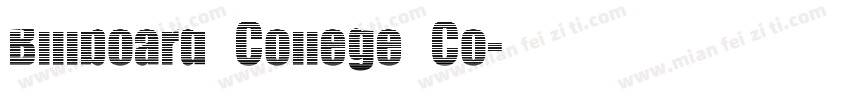 Billboard College Co字体转换